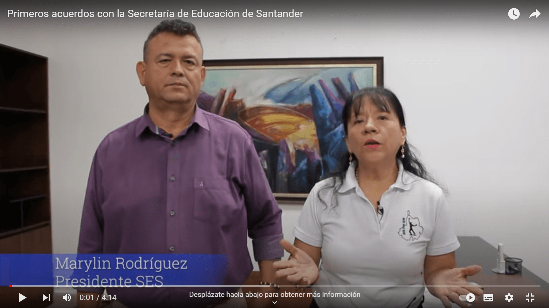 Primeros acuerdos con la Secretaría de Educación de Santander