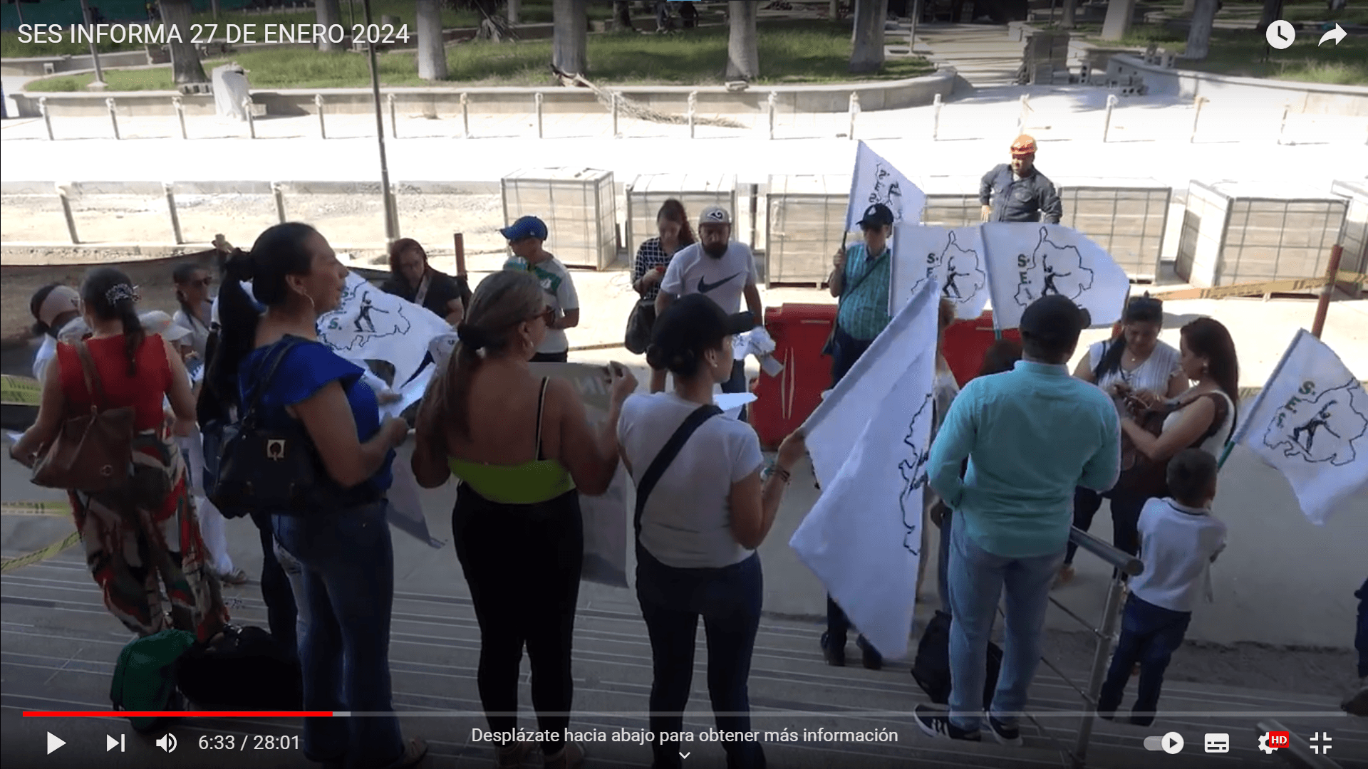 El SES apoyó “un grito por el agua”, evento que tuvo lugar en San Gil
