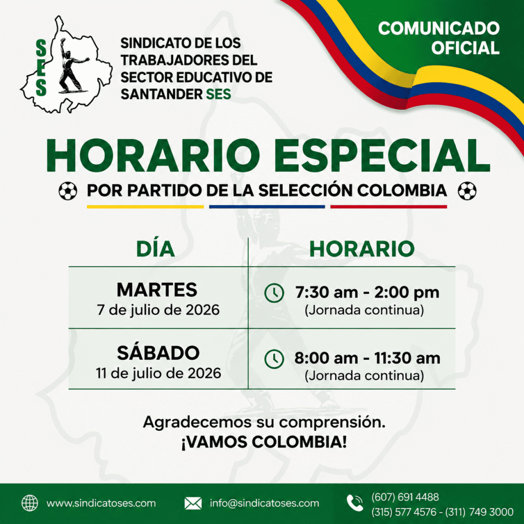Horario especial