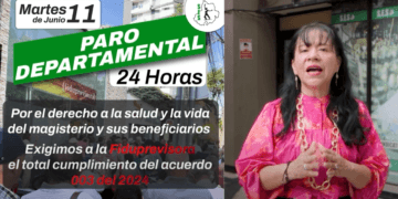 11 de junio, paro del magisterio en Santander.