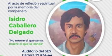 Por la memoria de nuestro compañero docente, Isidro Caballero Delgado, víctima de desaparición forzada.