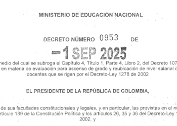 Decreto 0953 de 1 septiembre 2025