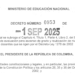 Decreto 0953 de 1 septiembre 2025
