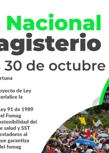 "¡ÚNETE AL GRAN PARO NACIONAL DEL MAGISTERIO! - Jueves 30 de Octubre"