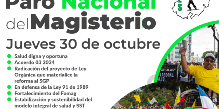 "¡ÚNETE AL GRAN PARO NACIONAL DEL MAGISTERIO! - Jueves 30 de Octubre"