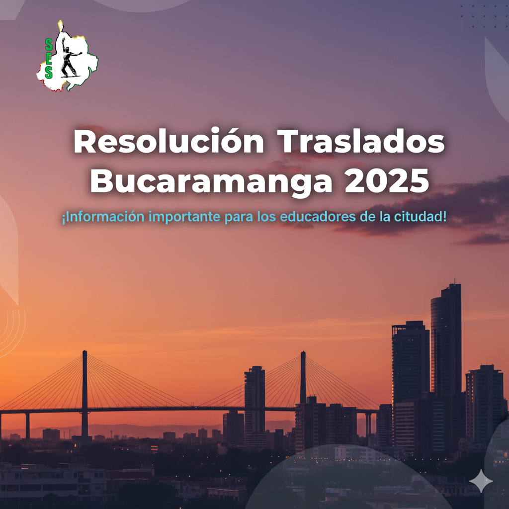 Resolución traslados Bucaramanga 2025