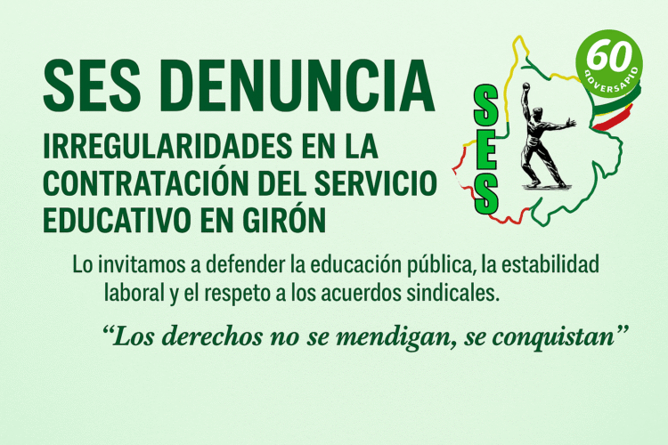 El Sindicato alerta sobre posibles vulneraciones legales y llama a la comunidad a defender la educación pública y la estabilidad laboral docente.