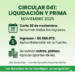 Consideraciones sobre la liquidación del Salario del mes de noviembre de 2025 y de la Prima de Vacaciones