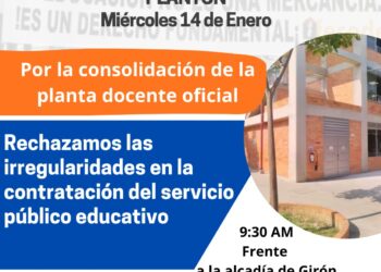 Jornada de movilizacion en defensa de la educacion publica 14 enero giron