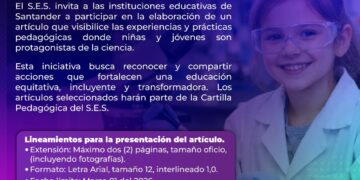 Afiche oficial del S.E.S. para la convocatoria del Día Internacional de la Mujer y la Niña en la Ciencia 2026