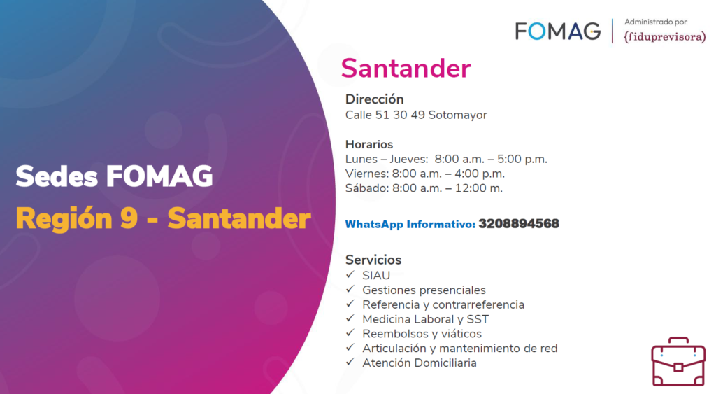 FOMAG Santander, Prestadores Salud Magisterio, Cartilla FOMAG 2026, Sindicato SES salud.