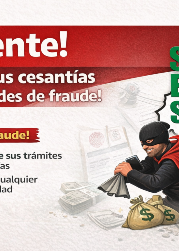 Circular 008 del SES: Alertamos sobre fraudes en el cobro de cesantías de docentes en Santander. Instrucciones para proteger su dinero en Humano en Línea.