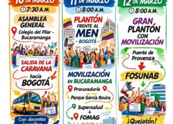 ¡Atención Magisterio! Inicia el Paro Departamental de 72 horas este 10 de marzo. Movilización total por la defensa de nuestra salud y vida.