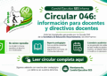 Información oficial del SES sobre la Circular 046 de la SED Santander. Tranquilidad para el magisterio: enfoque pedagógico sin represalias.