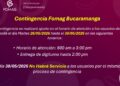 Atención FOMAG Bucaramanga: Del 26 al 30 de mayo de 2026 cambian los horarios de atención y turnos por contingencia. Cierre total el sábado 30 de mayo.presentarán modificaciones en los horarios de atención y entrega de turnos. El sábado 30 no habrá servicio.
