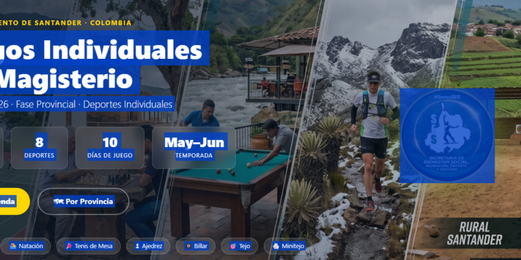 Consulta el micrositio oficial de los Juegos Individuales del Magisterio Santander 2026. Toda la programación, deportes y resultados en un solo lugar.