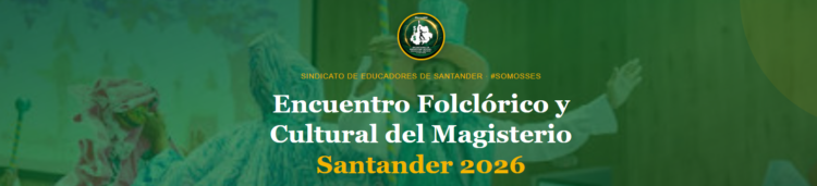 Logo oficial del Sindicato de Educadores de Santander (SES). Muestra un mapa del departamento de Santander en fondo blanco delineado en negro, con la sigla S-E-S en letras verdes dispuestas verticalmente y la silueta negra de un hombre rompiendo cadenas sobre un pedestal y sosteniendo una antorcha en alto.