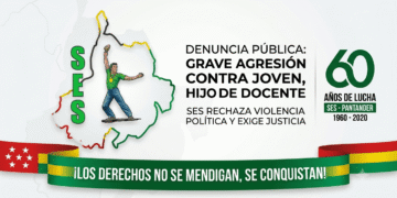 El Sindicato de Educadores de Santander (S.E.S.) denuncia agresión contra el hijo de la docente Johana Luna. Se exige investigación urgente a la Fiscalía.