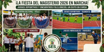 Consulta la programación oficial de los Juegos y Encuentros del Magisterio 2026 para las provincias de Vélez, Guanentá y Yariguíes. ¡Prográmate ya!