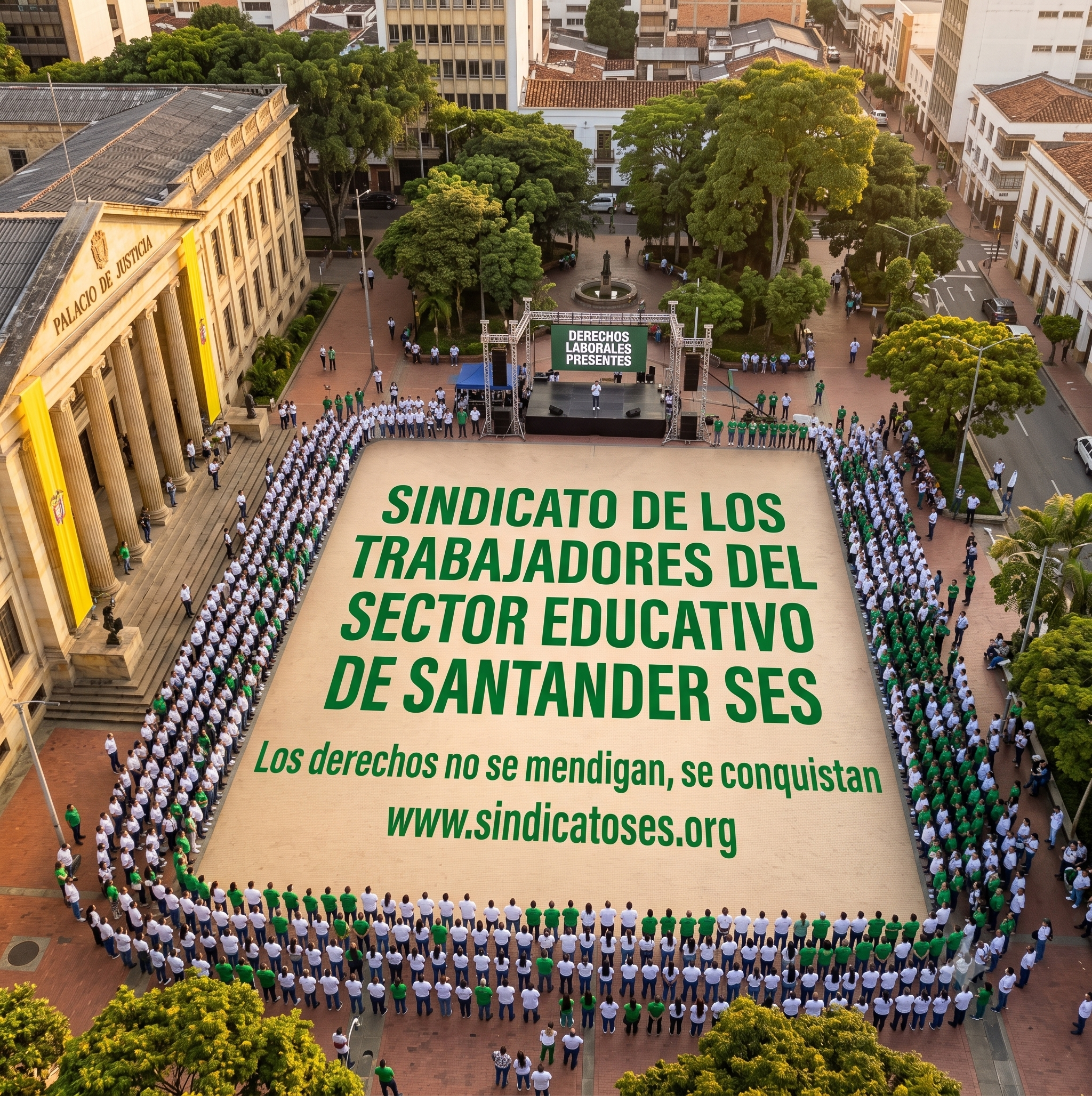 Ilustración conceptual — Sindicato de los Trabajadores del Sector Educativo de Santander