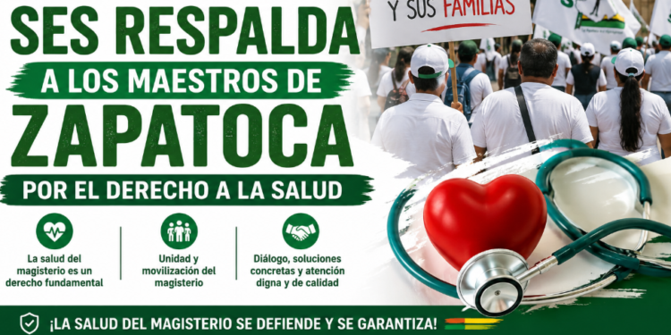 El SES respalda a los maestros de Zapatoca en defensa del derecho a una atención en salud digna, oportuna, integral y de calidad.