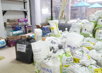 El SES lideró jornada de donación para las personas afectadas por el terremoto.