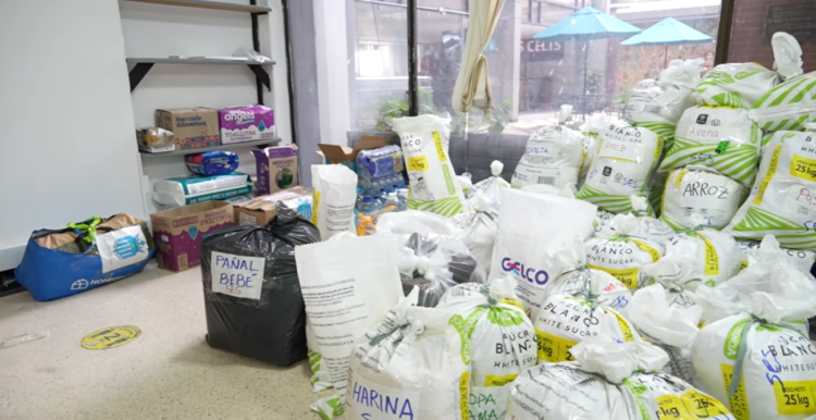 El SES lideró jornada de donación para las personas afectadas por el terremoto.