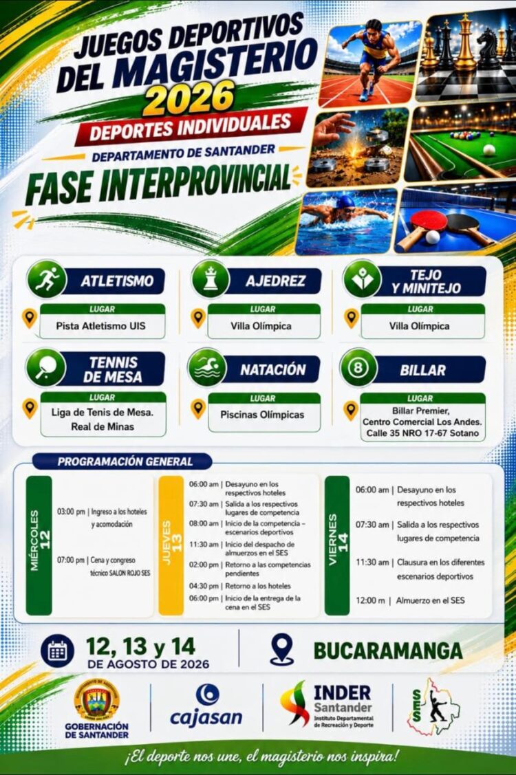 Fase interprovincial Juegos deportivos del Magisterio Santander