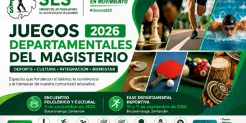 Conoce las fechas, disciplinas deportivas y modalidades culturales de los Juegos Departamentales del Magisterio Santandereano 2026
