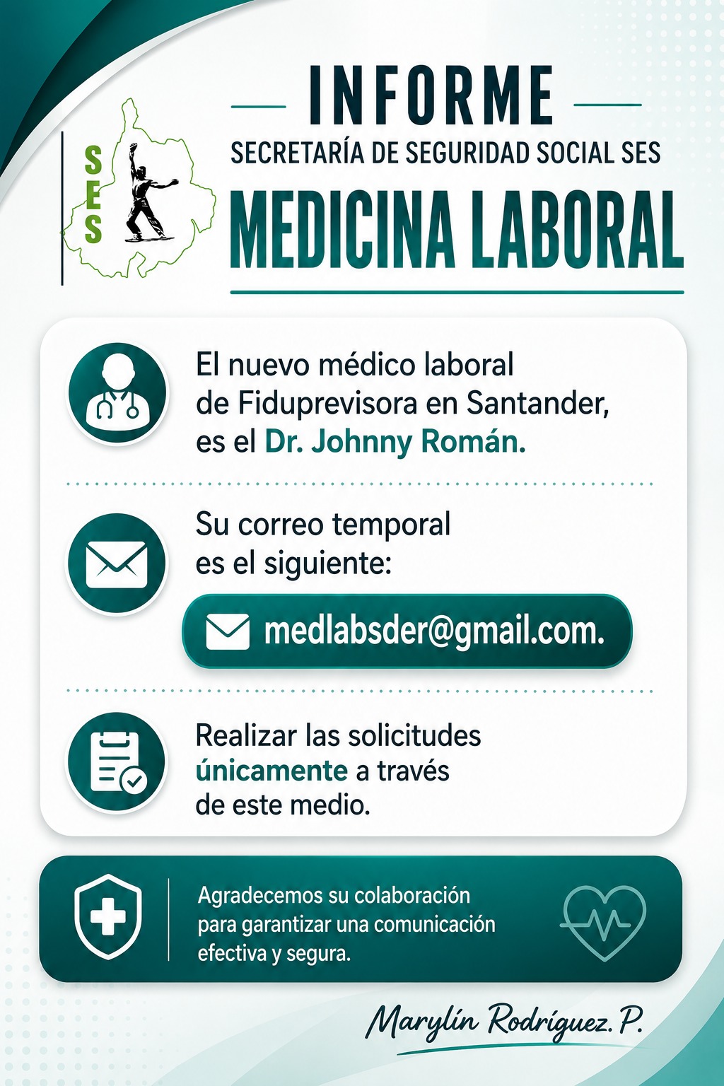Informe de Medicina Laboral SES