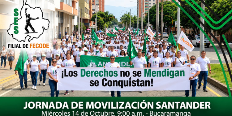 El S.E.S. convoca al magisterio santandereano a un Paro de 24 horas por la defensa de la educación pública, la salud y nuestros derechos.