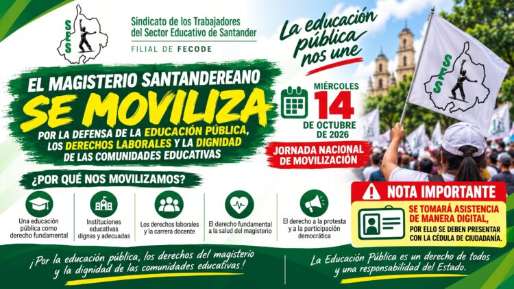 Jornada Nacional de Movilización – Miércoles 14 de octubre de 2026
